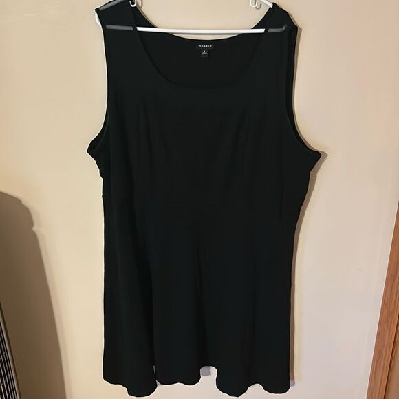 Torrid black sheer straps goth punk skater dress 4X - Picture 1 of 6